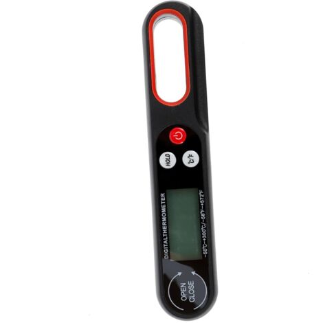 1 Pc Thermomètre cuisiner au barbecue nourriture sans fil gril viande à lecture instantanée viande numérique kitchen cuisine aménagée souple accessoire de cuisine Plastique Black
