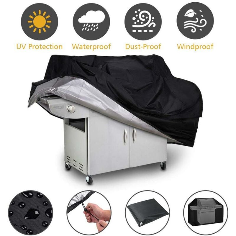1 PC Wasserdicht BBQ Grill Grill Staub-proof Cover Outdoor Möbel Anti Staub Protector Für Gas Holzkohle Elektrische Barbe QA 101,XXL | 04537370143397 1 PC Wasserdicht BBQ Grill Grill Staub-proof Cover Outdoor Möbel Anti Staub Protector Für Gas Holzkohle Elektrische Barbe QA 101,XXL | 04537370143397