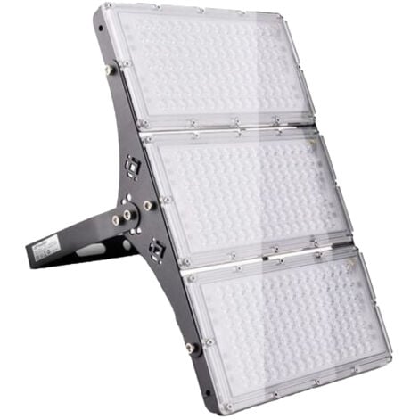 MOWZE 1 pcs 300W Projecteur LED Extérieur, 24000LM Spot LED Extérieur, IP66 Imperméable Eclairage de Sécurité, Blanc Chaud 3000K Flootlight, Lumière d'inondation pour éclairage Public Garage Jardin,Project