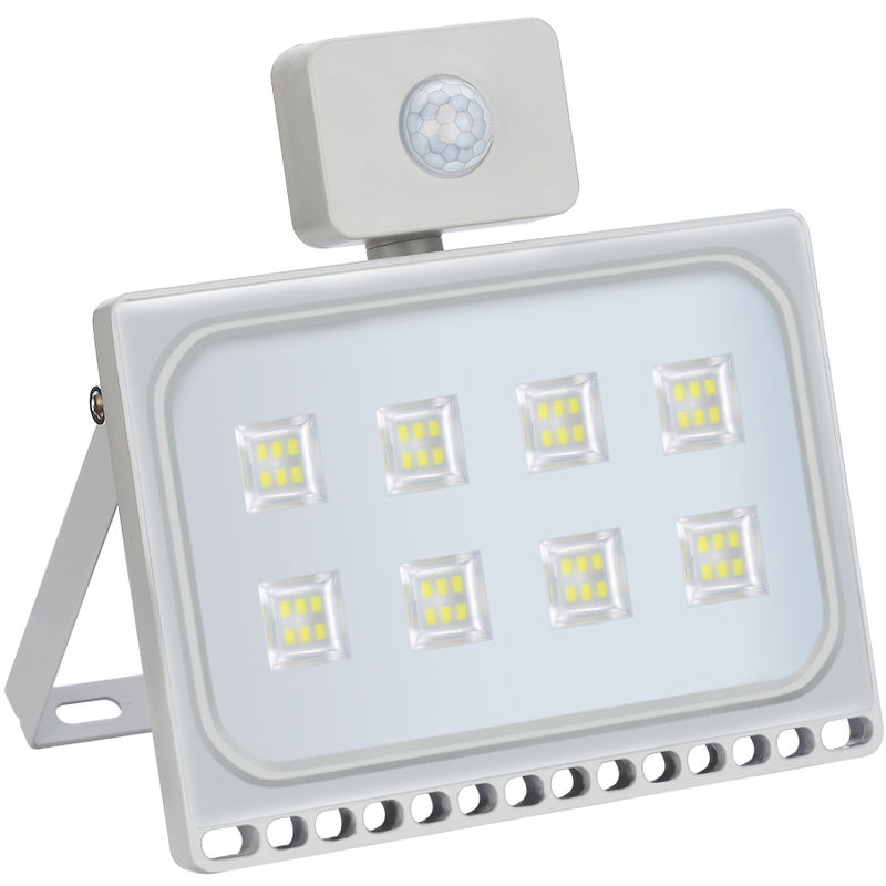 

1 PCS 50W LED Floodlight SMD Lámpara de exterior Mit Bewegungsmelder Blanco frío