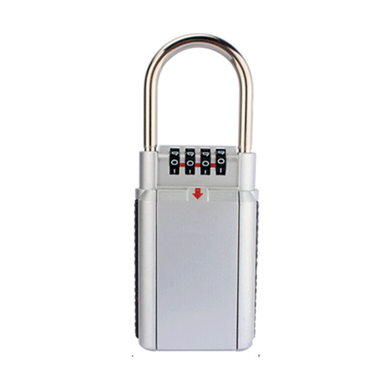 Linghhang - 1 pcs Boîte à clé, boîte à clé codée argent, coffre-fort à combinaison de stockage, stockage sécurisé pour clés d'accès sélectionnées