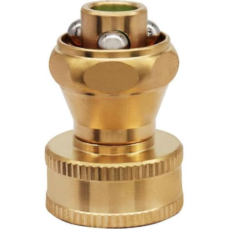 1 Pcs Brass Sweeper Nozzle, 3/4" Heavy Duty High Pressure Adjustable Twist Hose Spraytool for Garden