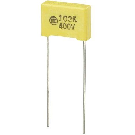 1 pc(s) Condensateur à film MKS sortie radiale 0.01 µF 400 V/DC 5 % 10 mm (L x l x H) 13 x 4 x 9 mm W37944