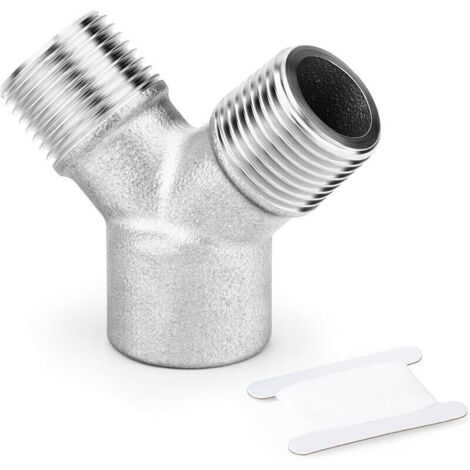 1 PCS Convertisseur pour raccord en Y, filetage fractionné 3/8&femelle, acier inoxydable 304 Filet coulé à 3 voies Raccordement par écrou pour raccord en Y