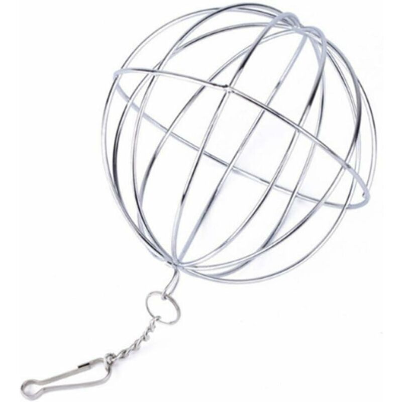1 PCS en Acier Inoxydable Hamster Grass Distributeur Titulaire Balle Alimentation De Lapin Suspendus Balle Feeder Cintre Accessoires pour Petits