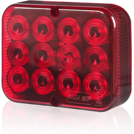 1 PCS Feu Antibrouillard,LED Rouge 12V,E-Mark,Camion,Remorque