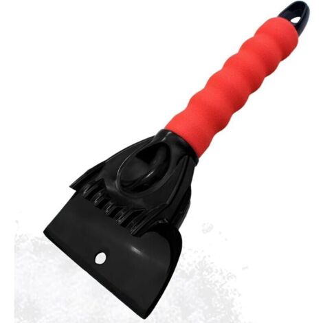 1 Pcs Grattoir à Glace de Voiture.Déneigeur Grattoir à Glace.Grattoir Pare Brise Voiture.Grattoir Vitre Voiture.Raclette Pare Brise Voiture.avec Poignée Antidérapante Rouge.pour Déneigement et