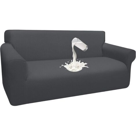 1 PCS Housse de canapé en tissu anti-poussière et imperméable en molleton de maïs,convient à la maison, au jardin, au bureau, Peut accueillir quatre personnes Gris-Fei Yu