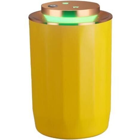 1 Pcs Mini humidificateur 2500ml double spray d'huile essentielle Diffuseur d'arôme d'huile essentielle USB brume fraîche Humidificateur pour voiture bureau chambre à coucher (Jaune)