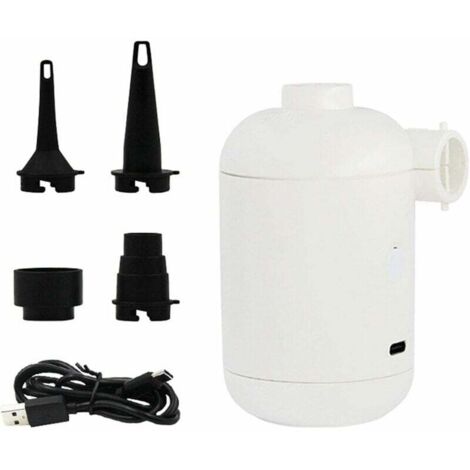 1 Pcs Mini Pompe à air pour gonflables - Pompe à Matelas pneumatique Portable électrique  Mini Pompe à air Rechargeable USB, Pompe de gonflage et de dégonflage sans Fil pour Anneau de Natation