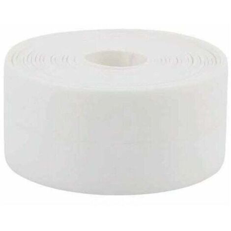 1 Pcs Ruban D'étanchéité étanche et Résistant à la Moisissure Auto-adhésif Ruban Caulk Bande Etancheite Autocollante pour Salle De Bain et Cuisine Joint Ruban d'étanchéité en PVC pour Fenêtre/Toilette