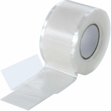 1 Pcs Ruban En Silicone Auto-fusionant (auto Amalgamant 25 Mm3m De Large, Blanc, Auto-vulcanisant), Ruban Isolant Et Bande D'tanchit (eau, Air)