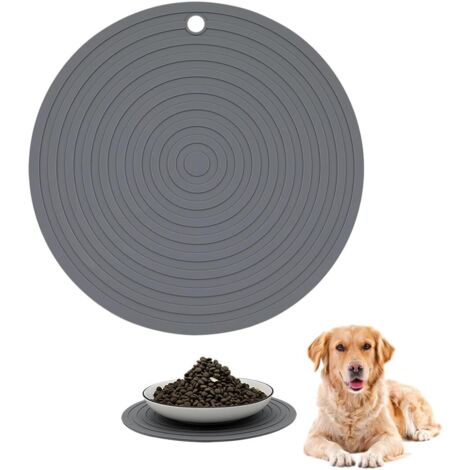 1 Pcs Tapis Gamelle Chien pour Chien Chat Tapis Portable en Silicone Set De Table en Silicone pour Animal Domestique Animal De Compagnie Alimentaire