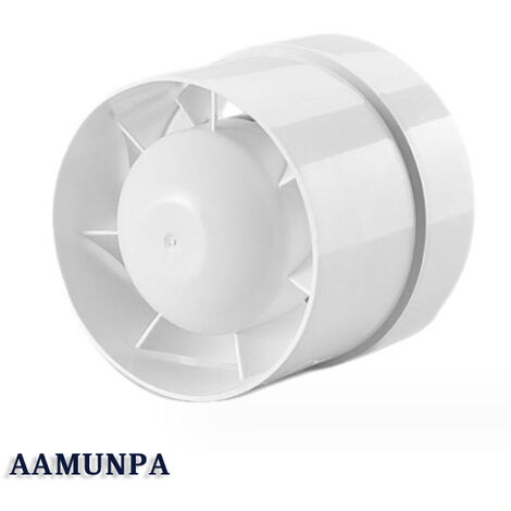 1 PCS Ventilateur Extracteur d'air, économique 100mm, 12W/130m³, extracteur axial conduit en ligne : salle de bain, cuisine, cave