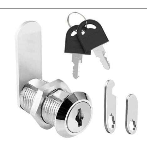1 PCS verrou de sécurité pour barillet boîte aux lettres. serrure à came pour tiroir d'armoire. boîte à outils. verrous porte de placard avec clés. serrure casier meuble caisse 20mm