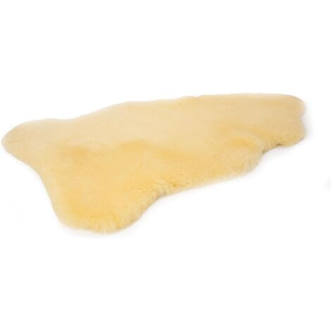1 Peau De Mouton Naturelle 90x100cm Fourrure Médicale Tapis Doux Salon Chambre