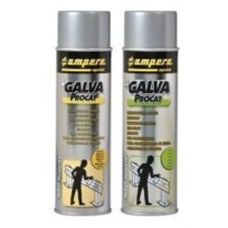 1 Peinture Aérosol Galva Froid Brillant 650-500 Ml - Traitement Anti-corrosion - Ampere