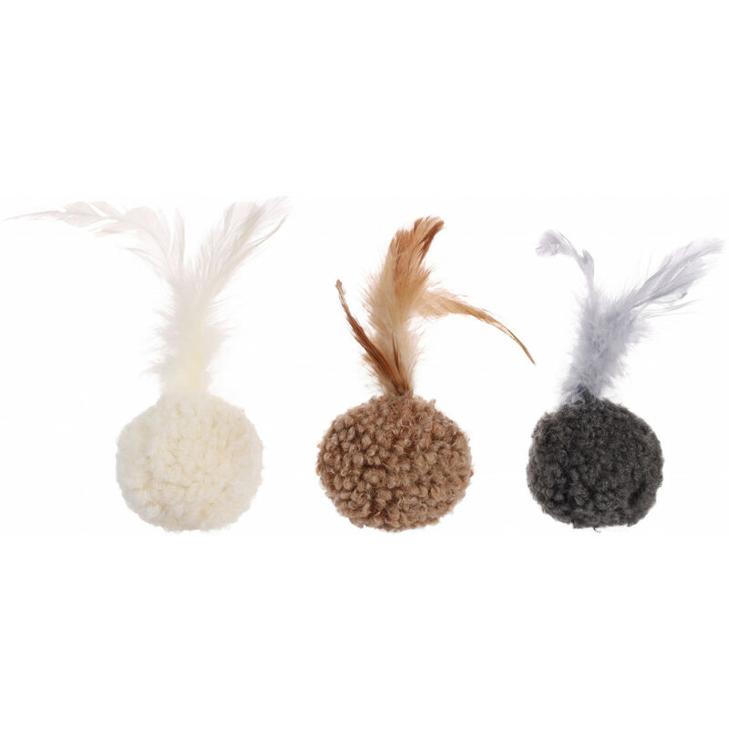 

1 pelota SUAVA ø 4,5 cm. juguete para gatos. color aleatorio.