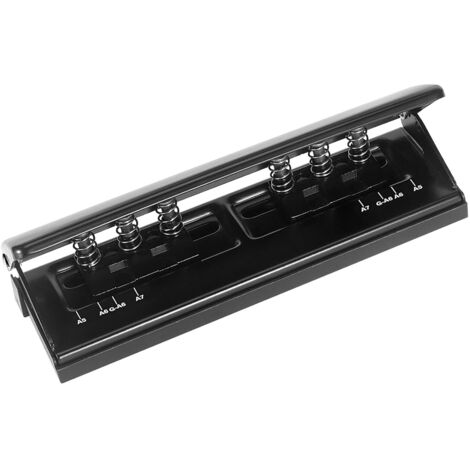 1 Perforateur Métal Réglable 6 Trous, Positionnement A5 A6 A7, Pour Planificateur Classeur