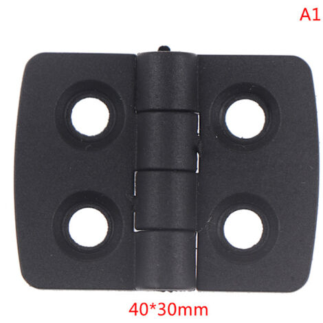 1 petite butée de porte en plastique noir pour charnière de meuble 4030