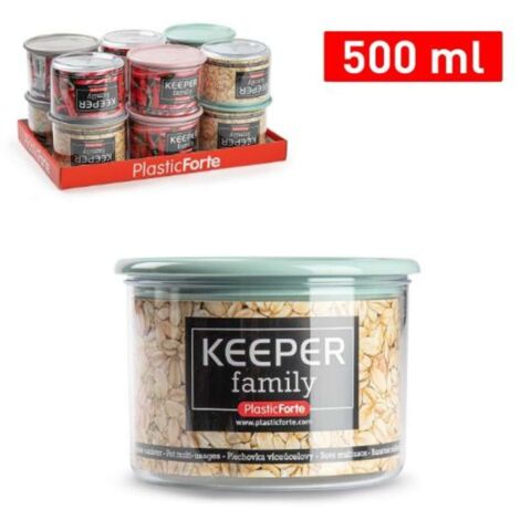 1 Pezzo Barattolo da Cucina in Plastica Multiuso 500 ml Vari Colori