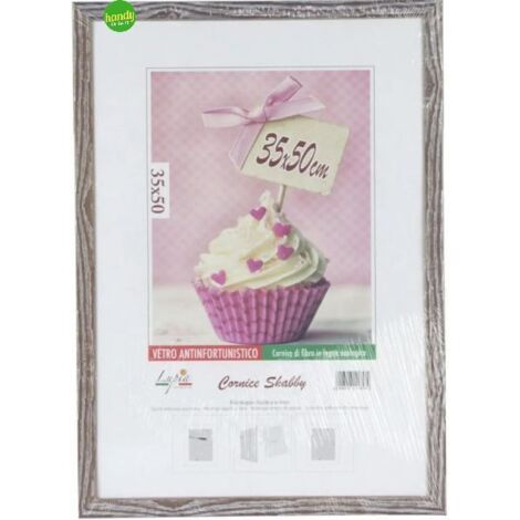 1 Pezzo Cornice Portafoto da Parete Shabby 35 x 50 cm Lupia 3 Colori
