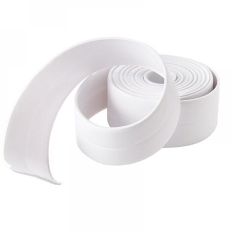 1 pezzo da 3,8 cm di nastro sigillante in PVC bianco, nastro adesivo impermeabile e antiumidità per cucina e bagno