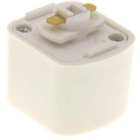 1-Phase Rail Carré Adaptateur Blanc