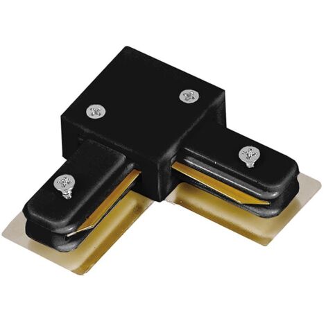 1-Phase Rail L-Connecteur Noir