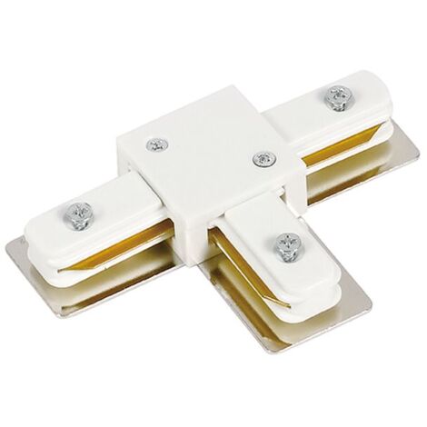 1-Phase Rail T-Connecteur Blanc