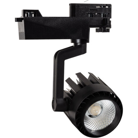 1-Phasenstromschiene LED-Strahler 30W Dora  (3000K - 4000K - 5000K) Schwarz