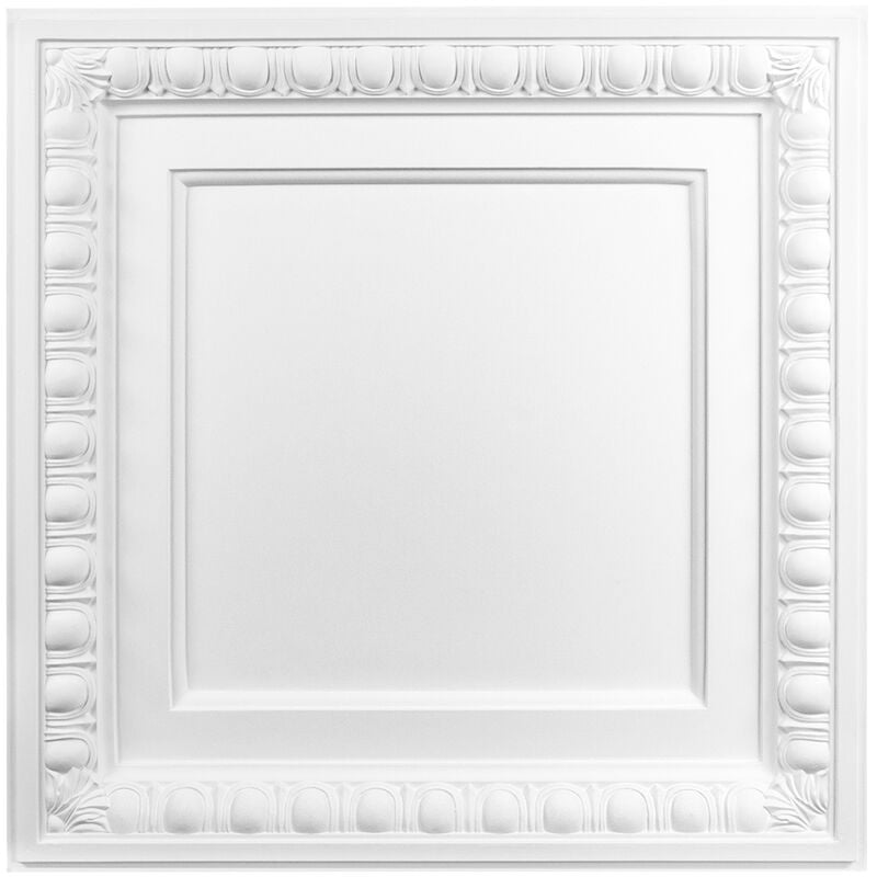 1 pièce Plaque de plafond pu antichoc Perfect 61x61cm B4004
