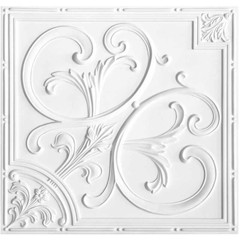 Hexim Perfect - 1 pièce Plaque de plafond pu antichoc Perfect 61x61cm B4013
