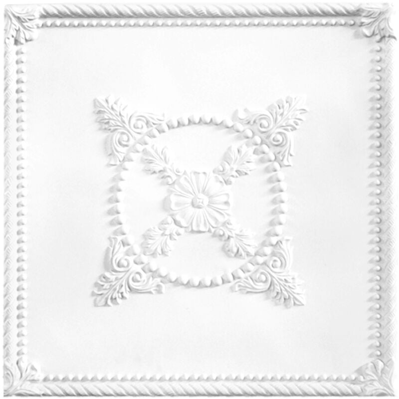 Hexim Perfect - 1 pièce Plaque de plafond pu antichoc Perfect 61x61cm B4014