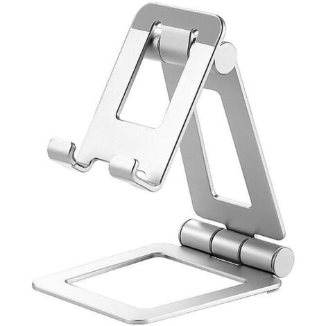 1 Pices Couleur Argent Support Ajustable Et Portable Pour Tablette, Liseuse Et Smartphone