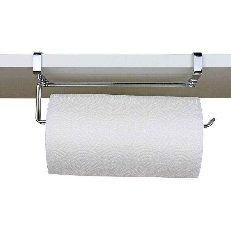 1 pièces porte-serviettes de cuisine étendu armoire de salle de bain porte-papier hygiénique rouleau en métal porte-papier suspendu poinçonnage