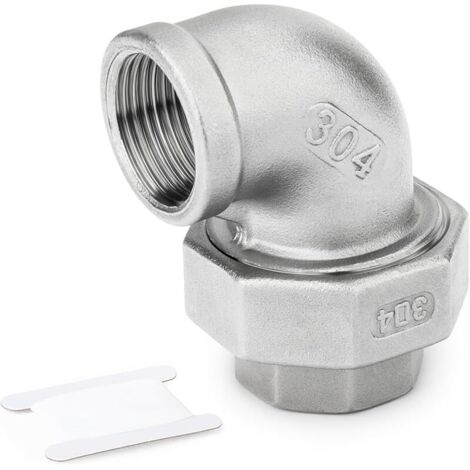 1 pièce 1/2" BSP Elbow femelle raccords de tuyau 304, raccord de tuyau