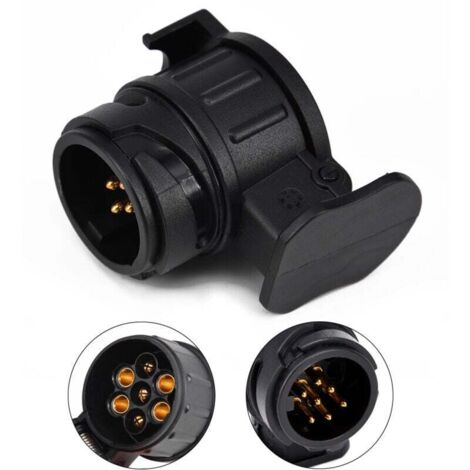 1 pièce adaptateur 13 broches à 7 broches pour remorque prise 13 broches pour remorque de voiture-tracteur-caravane-porte-vélos