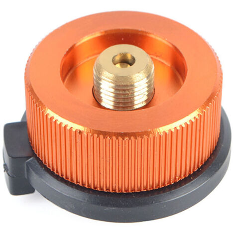 1 pièce Adaptateur de réchaud de camping Adaptateur de propane Vanne Lindal Adaptateur de réservoir de butane Cylindre Convertisseur de réservoir de gaz, Orange