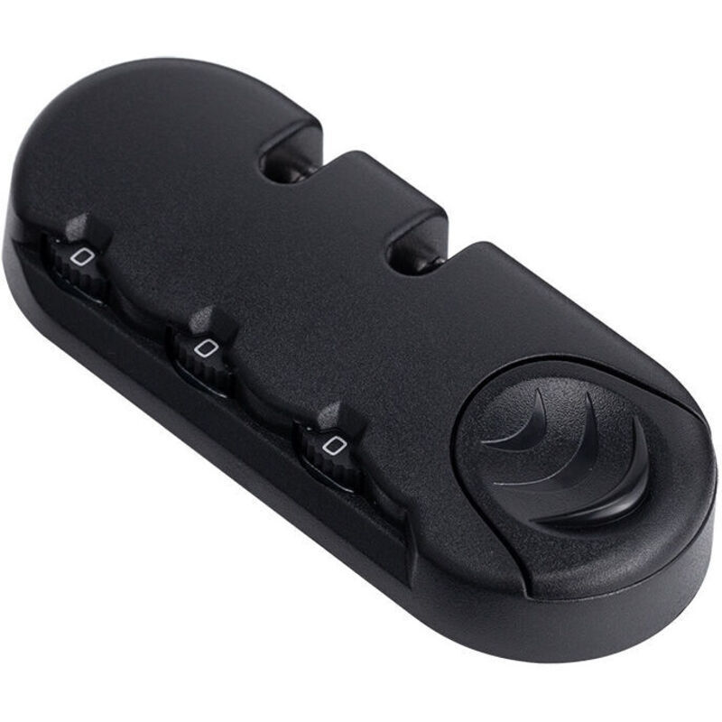 Basetbl 1 Piece Black 3-digit Combination Padlock For Travel Luggage Suitcase Fixed Code Lock Anti-theft Bag Accessories