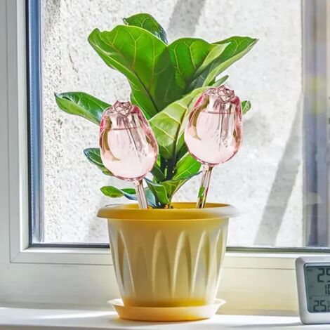 (1 pièce) Boule d'arrosage automatique pour tulipes roses de jardin, adaptée aux plantes d'intérieur et d'extérieur. Arroseur goutteur automatique pour plantes.