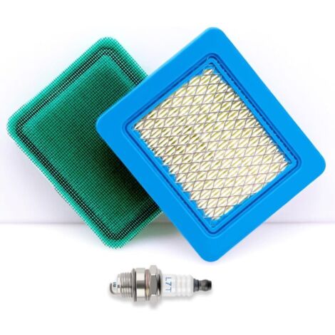 1 Pièce Cartouche De Filtre À Air 491588S, 1 Pièce Bougies D'Allumage L7T, 1 Pièce Pré-Filtre, Tondeuse Bougie D'Allumage, Compatible Avec Briggs Et Stratton 491588 4915885 399959 Pt15853