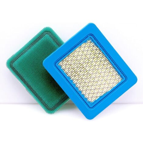 1 Pièce Cartouche De Filtre À Air 491588S, Filtre A Air Tondeuse, Bleu Filtre A Air Tracteur Tondeuse, Avec 1 Pièce Pré-Filtre, Compatible Avec Briggs Et Stratton 491588 491588S 4915885