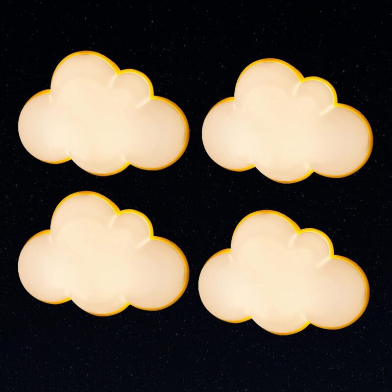 4 Pieces Children's Night Light with Twilight Sensor - Plug-in Night Light for Breastfeeding - Decorative Lighting for Kids' Room - Mobile Night Light