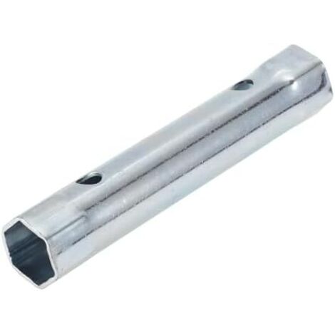 1 Pièce Clé À Douille pour Bougie D'Allumage en Acier Au Carbone D'Excellente qualité 125X24Mm Ton Argent Hexagone 18Mm, 19Mm Voiture Moto Tondeuse -