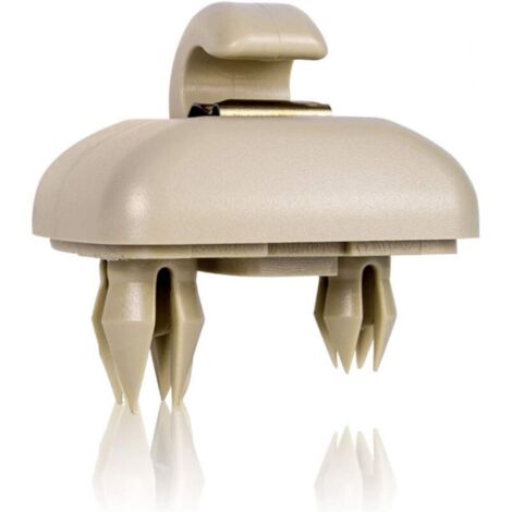 1 pièce clip de pare-soleil de voiture beige clip de pare-soleil, crochet de support de crochet de pare-soleil de voiture pour Audi A1 A3 A4 A5 Q3 Q5 (8E0 857 562) A7 B6 B7 B8 S4 S5