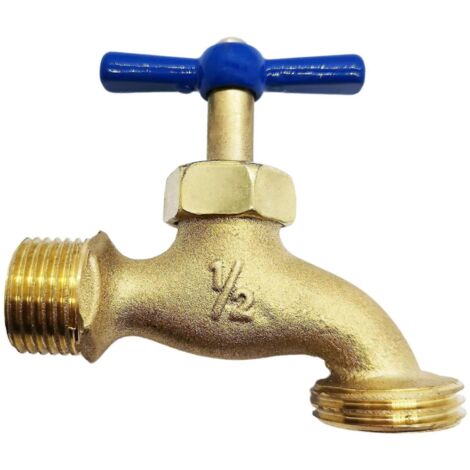 1 Piece Copper Body Slow Open 4 Point Spout Outdoor Garden Faucet 1/2