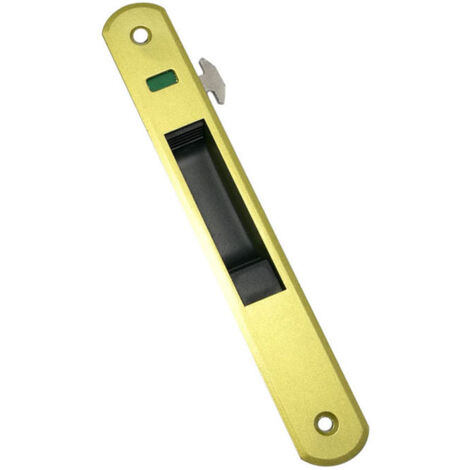 1 Pièce Coulissant Porte Vitrée Fenêtre Anse Serrure Crochet Style Plaque Fixation en Alliage de Zinc - L'or