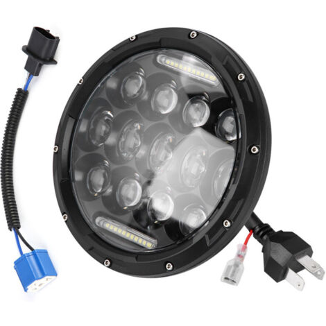 1 pièce de phare LED 7 pouces 300W 6000K pour Jeep Wrangler,de DEBUNS