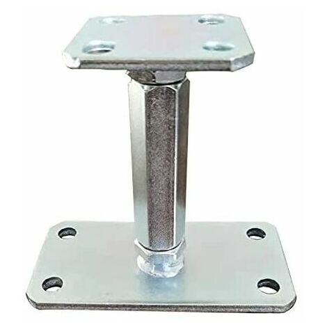 1 pièce de support de poteau de base de poteau surélevé réglable, support de toit pour la construction, hauteur réglable de 140 à 195 mm, kueatily